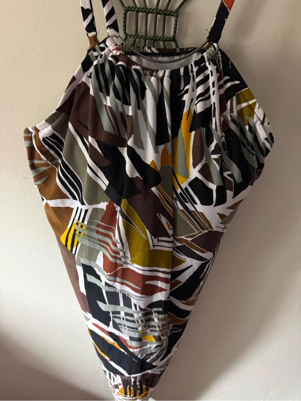 Magicsuit Leaf through Angelika Necklace Tankini Swimsuit Top size 14